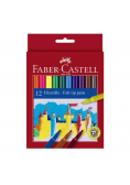 Flamastry Zamek 12 kolorów FABER CASTELL