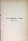 Historja filozofji w zarysie 1927 r.