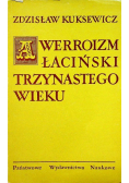 Werroizm łaciński trzynastego wieku