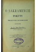 O Sakramencie pokuty 1900 r.