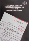 Protokoły posiedzeń biura politycznego KC PPR 1994 - 1945  Dokumenty do dziejów PRL