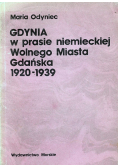 Gdynia w prasie niemieckiej Wolnego Miasta Gdańska 1920 - 1939