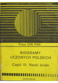 Biogramy uczonych polskich Część III