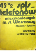 Spis telefonów mieszkaniowycj m st Warszawy