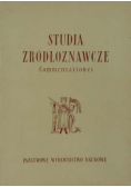 Studia Źródłoznawcze Commentationes Tom XVIII