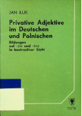 Privative adjektive im Deutschen und Polnischen