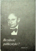 Kisielewski BEZSILNOŚĆ PUBLICYSTYKI Felieton
