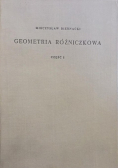 Geometria różniczkowa Część I