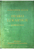 Prawo lekarskie komentarz 1936r