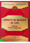 Statistical modeling Aspects of quality of life