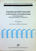 Schreiben im DaF Unterricht an Hochschulen und Studienkollegs 37
