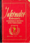 Informator kalendarz komunikacji miejskiej WM ST Warszawie