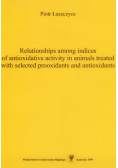 Relationships among indices of antioxidative activity in animals treated with selected prooxidants and antioxidants