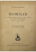 Homilie na listy pasterskie św Pawła i na list do Filemona 1949 r.