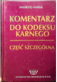 Komentarz do kodeksu karnego Część szczególna