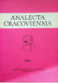 Analecta Cracoviensia XV