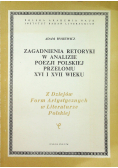 Zagadnienia retoryki w analizie poezji polskiej