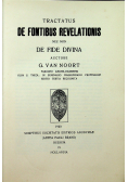 Tractatus de fontibus revelationis nec non de fide divina 1920 r.
