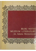 Blok Notes Muzeum Literatury im Adama Mickiewicza nr 9