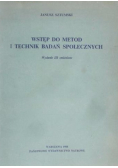 Wstęp do metod i technik badań społecznych