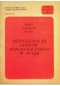 Dezintegracja systemu fonologicznego w afazji