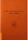 Morskie Społeczności Lokalne - Teoria I Empiria