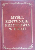 Myśli sentencje przysłowia w Biblii