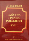 Studia z dziejów państwa i prawa polskiego XVIII