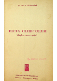 Decus Clericorum Etyka towarzyska