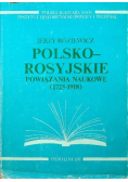 Polsko Rosyjskie Powiązania Naukowe 1725 1918