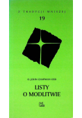 Z tradycji mniszej Tom 19 Listy o modlitwie