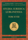 Studia Iuridica Lublinensia tom XVIII