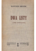 Dwa listy i inne opowiadania