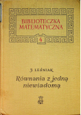Równania z jedną niewiadomą