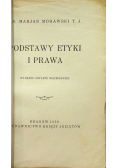 Podstawy etyki i prawa 1930 r.