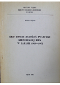 NRD wobec założeń polityki niemieckiej RFN w latach 1969 1972