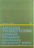 Analiza teoretyczna polskich związków młodzieży do połowy XIX w