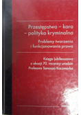 Przestępstwo kara polityka kryminalna