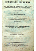 Manuale Rituum 1863 r.