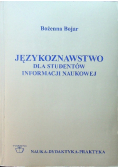 Językoznawstwo dla studentów informacji naukowej