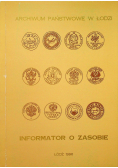 Archiwum Państwowe w Łodzi Informator o zasobie