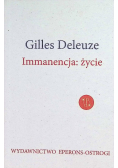 Immanencja życie