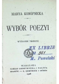 Konopnicka Wybór Poezyj, 1908 r.
