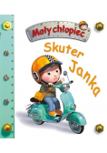 Mały chłopiec Skuter Janka