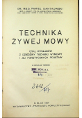 Technika żywej mowy 1937 r.