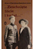Zeschnięte liście i kwiat