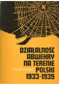 Działalność Abwehry na terenie Polski 1933-1939