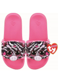 Ty Fashion cekinowe kapcie - Zebra rozm.S