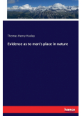 Evidence as to man's place in nature
