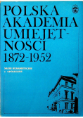 Polska Akademia Umiejętności 1872 - 1952